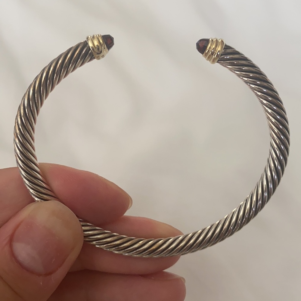 Garnet David Yurman cable bracelet